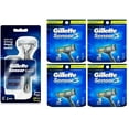 thumbnail image 1 of Gillette Sensor Excel Razor w/ 3 Cartridges + Gillette Sensor3 8 Ct. Refill Blades (Pack of 4) + Schick Slim Twin ST for Dry Skin, 1 of 2