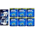 thumbnail image 1 of Gillette Sensor Excel Razor w/ 3 Cartridges + Gillette Sensor3 8 Ct. Refill Blades (Pack of 6), 1 of 1