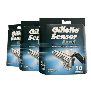 Gillette Sensor Excel Men's Razor Refill Cartridges, 50 Count - Walmart ...