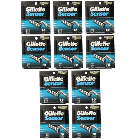 Gillette Sensor Refill Blade Cartridges, 10 Ct. (Pack of 10) + Cat Line Makeup Tutorial