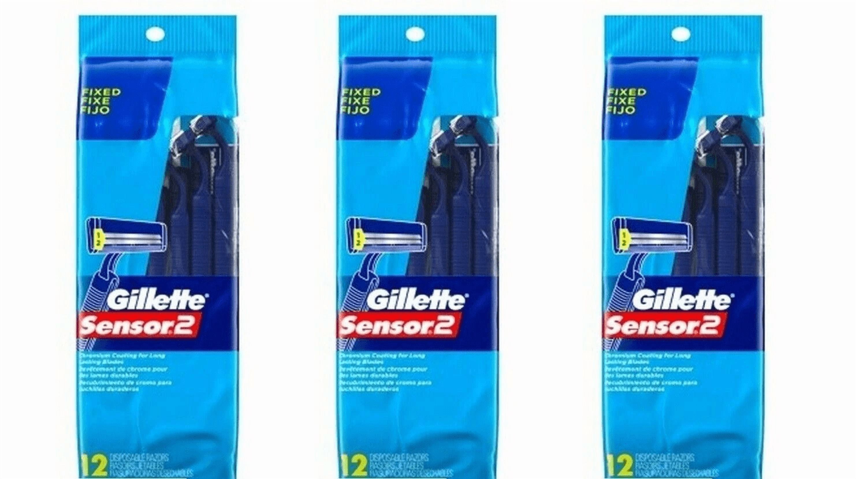 Gillette Sensor2 Disposable Razors 12 ea. (Pack of 3)