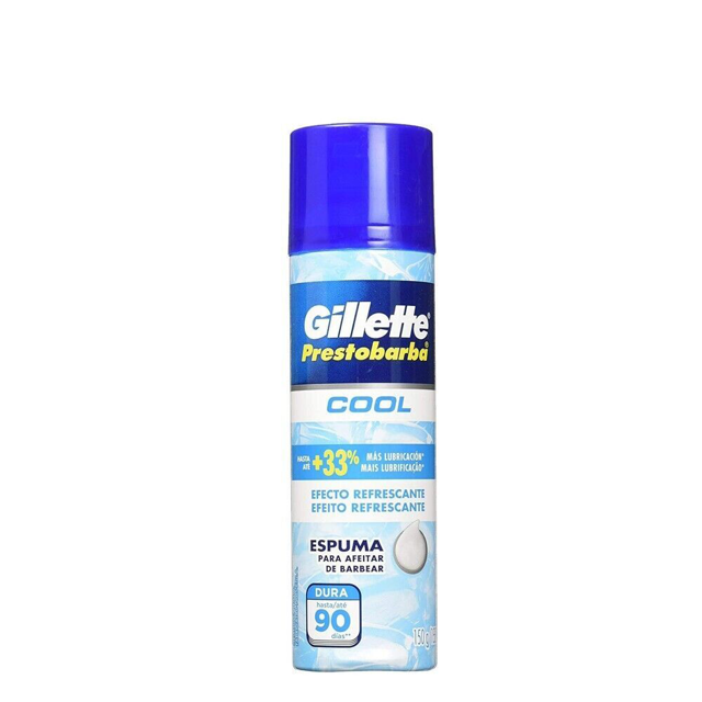 Gillette Shaving Cream Cool Foamy with Menthol Espuma Prestobarba 155ml