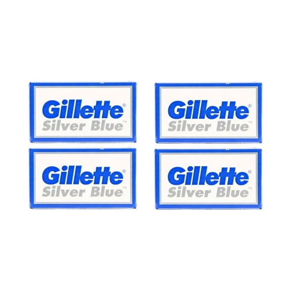 Gillette Silver Blue Double Edge Refill Blades for Safety Razor