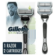 Gillette SkinGuard Men's Razor Handle and 2 Blade Refills