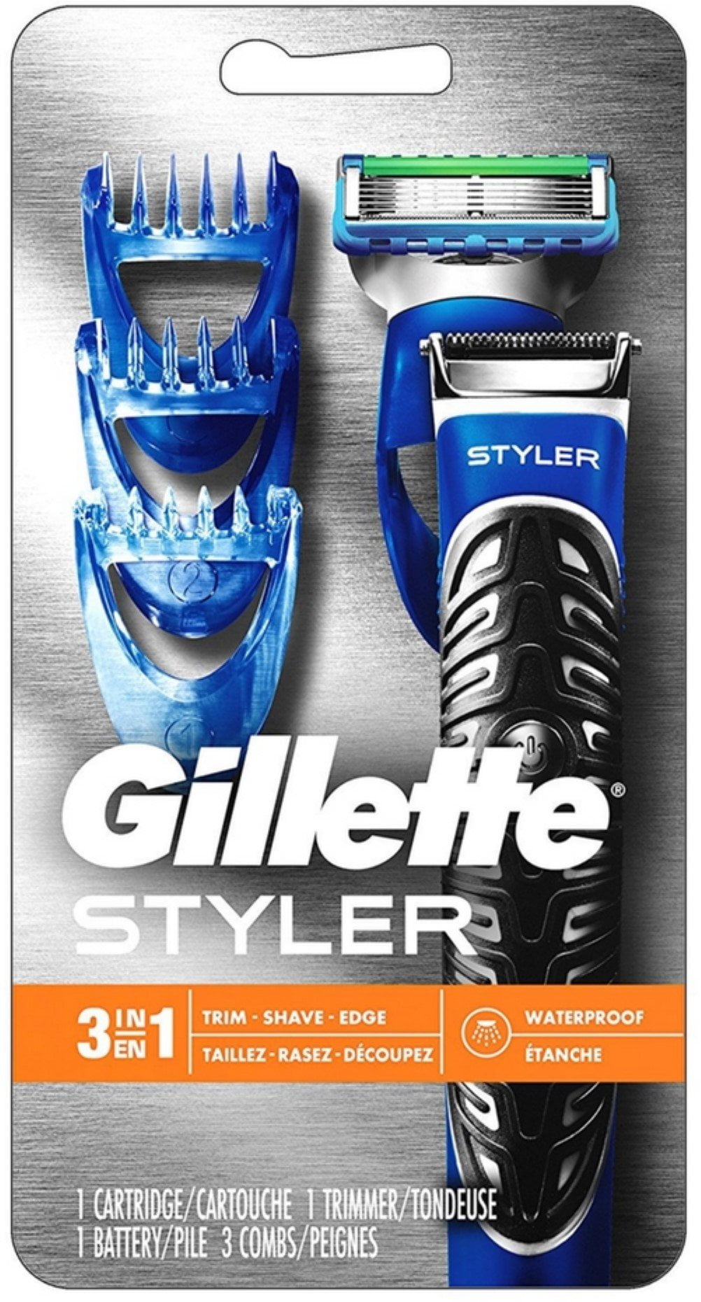 Gillette Styler 3-In-1 Beard Trimmer 1 ea (Pack of 2)