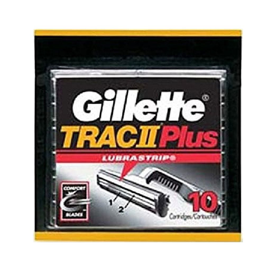 Gillette Trac II Plus Refill Razor Blades 10 ct.