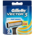 thumbnail image 1 of Gillette Vector 3 Refill Blades (Same as Gillette Sensor 3), 8 Count, 1 of 4
