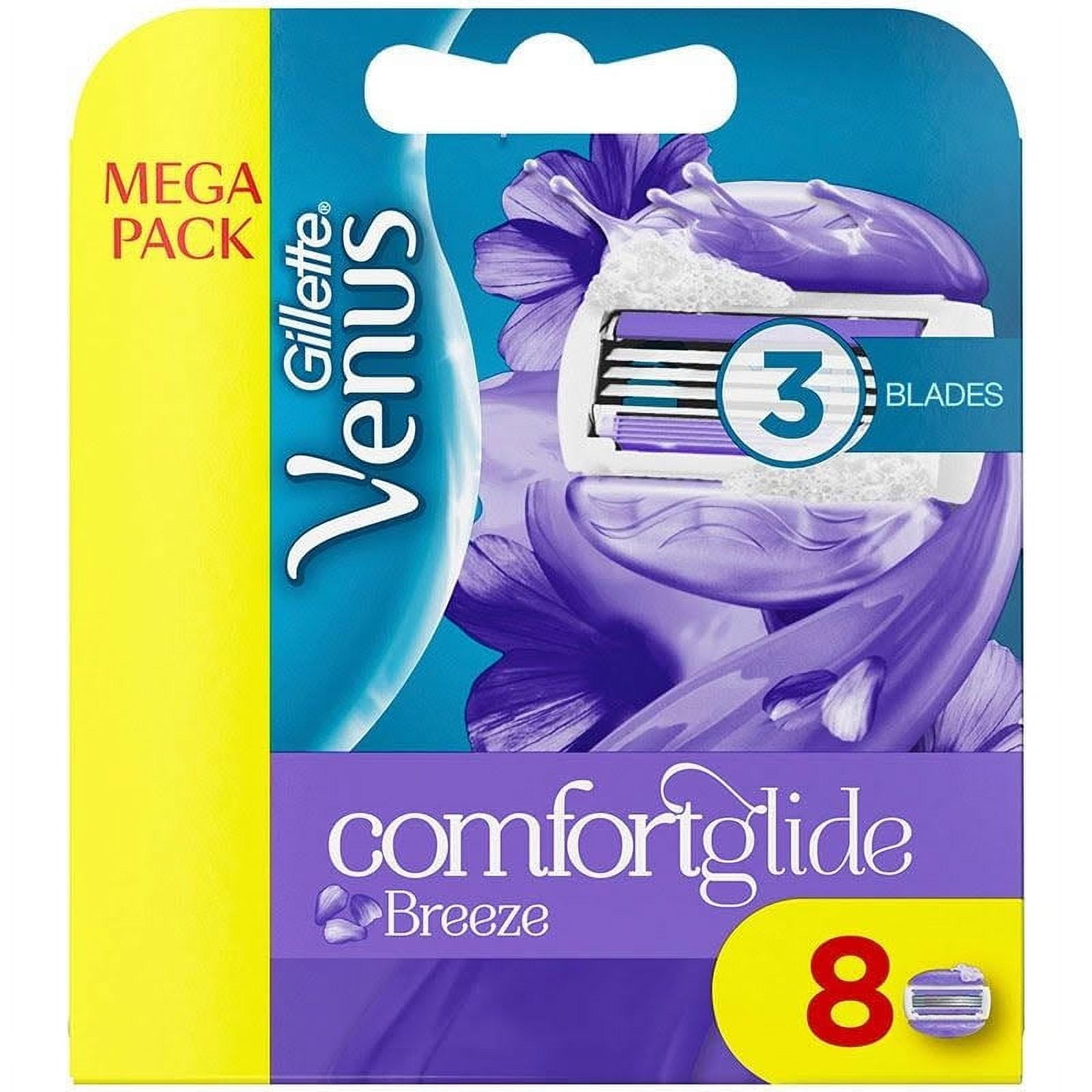 Gillette Venus Comfortglide Breeze Women's Refill Razor Blade Cartridges, 8 Ct