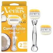 Venus Comfortglide Olay Coconut Women's Razor Handle + 2 Refills