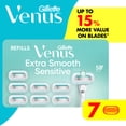 thumbnail image 1 of Gillette Venus Extra Smooth Sensitive Women's Razor Blades, 7 Razor Blade Refills, 1 of 9