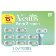 Venus Extra Smooth Women's Razor Blade Refills, 8 Count