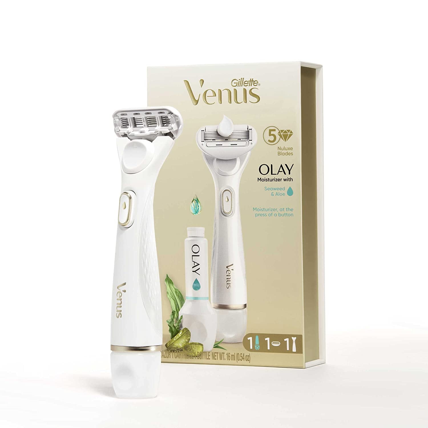 Gillette Venus Radiant Skin Moisturizing Women's Razor For Dry And