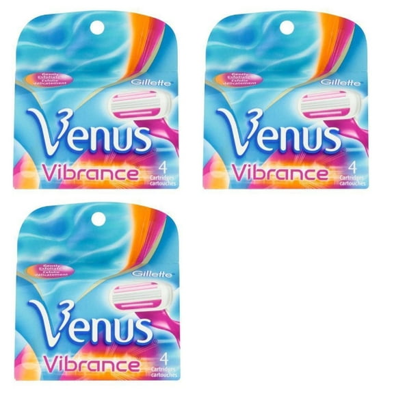 Gillette Venus Vibrance Refill Blade Cartridges, 12 Count