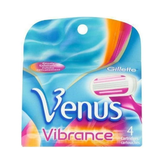 Gillette Venus Vibrance Refill Blade Cartridges, 4 Count