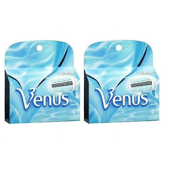 Gillette Venus Women's Refill Razor Blade Cartridges, 4 ct (Pack of 2)