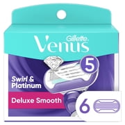 Gillette Venus Womens Swirl 5 Contour Blade Razor Refills, 6 Count
