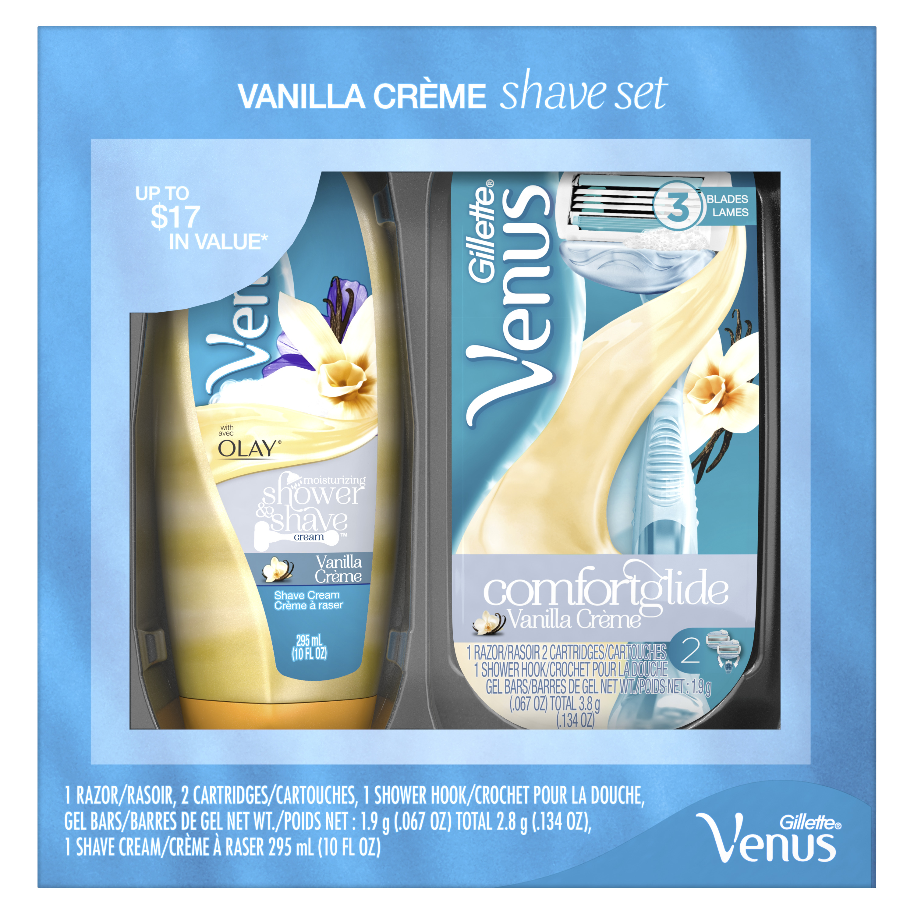 Gillette Venus and Olay Vanilla Crme Female Shave Gift Set - image 1 of 3