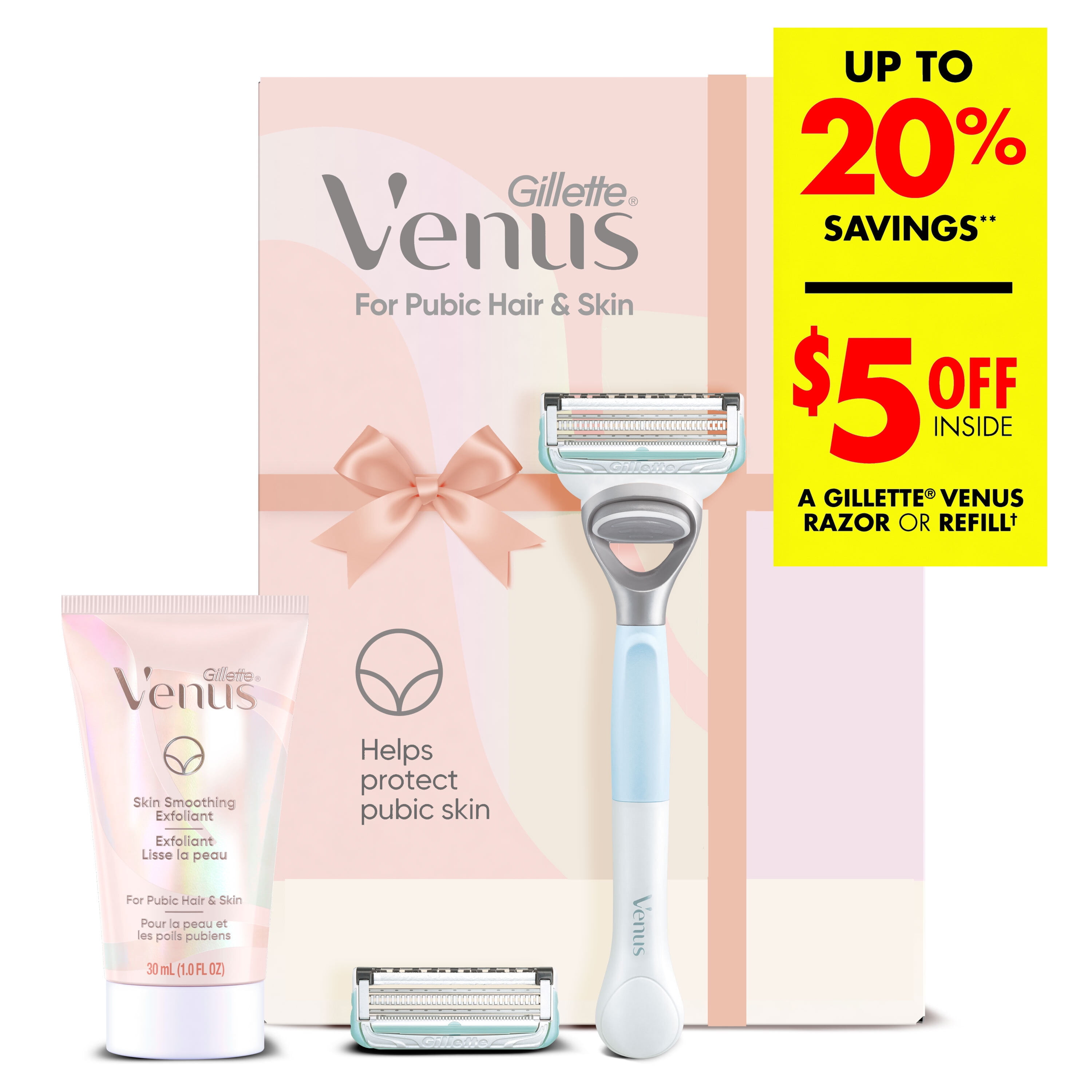 Gillette Venus for Pubic Hair and Skin, Women's Razor + SkinSmoothing