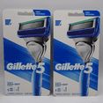 thumbnail image 1 of Gillette5 Mens Razor Handle and 2 Blade Refill Cartridges (Pack Of Two), 1 of 5