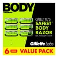 thumbnail image 1 of GilletteLabs Body + Intimate Razor Blade Refills, 6ct, 1 of 12