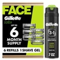 thumbnail interactive-video image 1 of Gillette Labs Exfoliating Bar Razor, 6ct Blade Refills, 7oz Rapid Foaming Shave Gel, 1 of 9