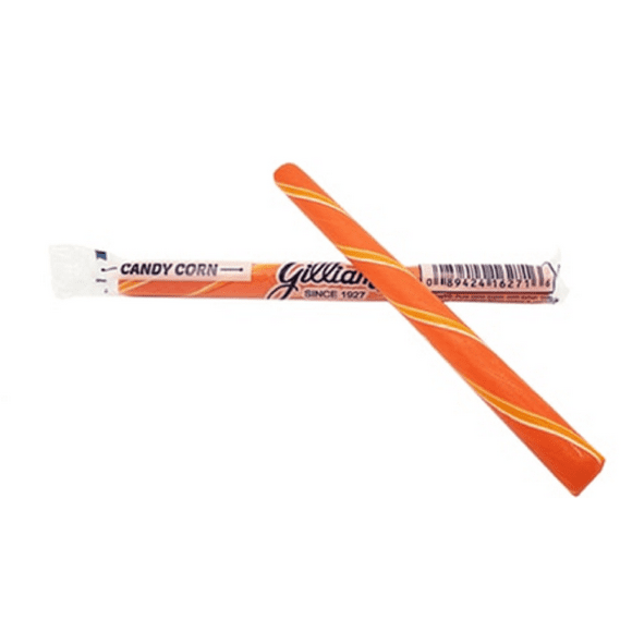 Gilliam Candy Company Old Fashioned Candy Corn Candy Sticks - 80 Ct. - Individually Wrapped - Boxed for Freshness