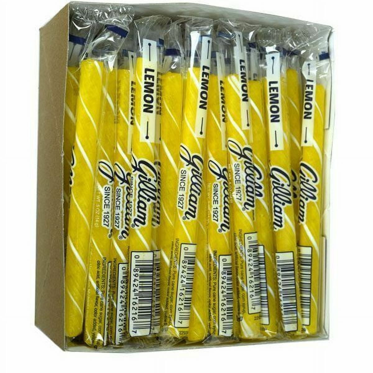 Gilliam Old Fashioned Candy Sticks 80ct Lemon Nostalgic Hard Candy