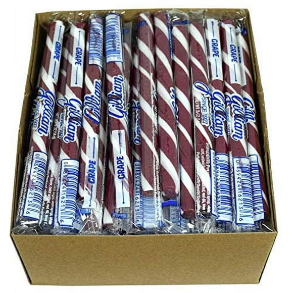 Gilliam Old Fashioned Grape Stick Candy, (Pack of 80)