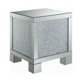 thumbnail image 1 of Gillian Square End Table Silver and Clear Mirror, 1 of 3