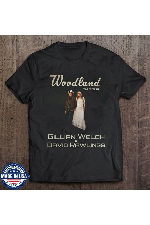 Gillian Welch David Rawlings Woodland On Tour 2024 T Shirt Full Size S-5XLET437