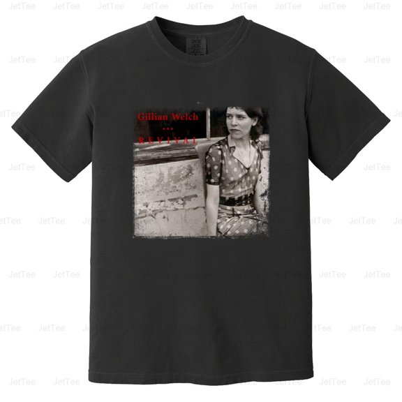 Gillian Welch Revival Vintage Retro Folk Americana Music Singer Duo Comfort Color T-Shirt Unisex, up to 4XL