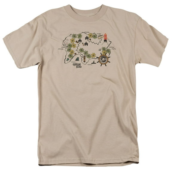 Gilligans Island Island Map Unisex Adult T Shirt For Men And Women