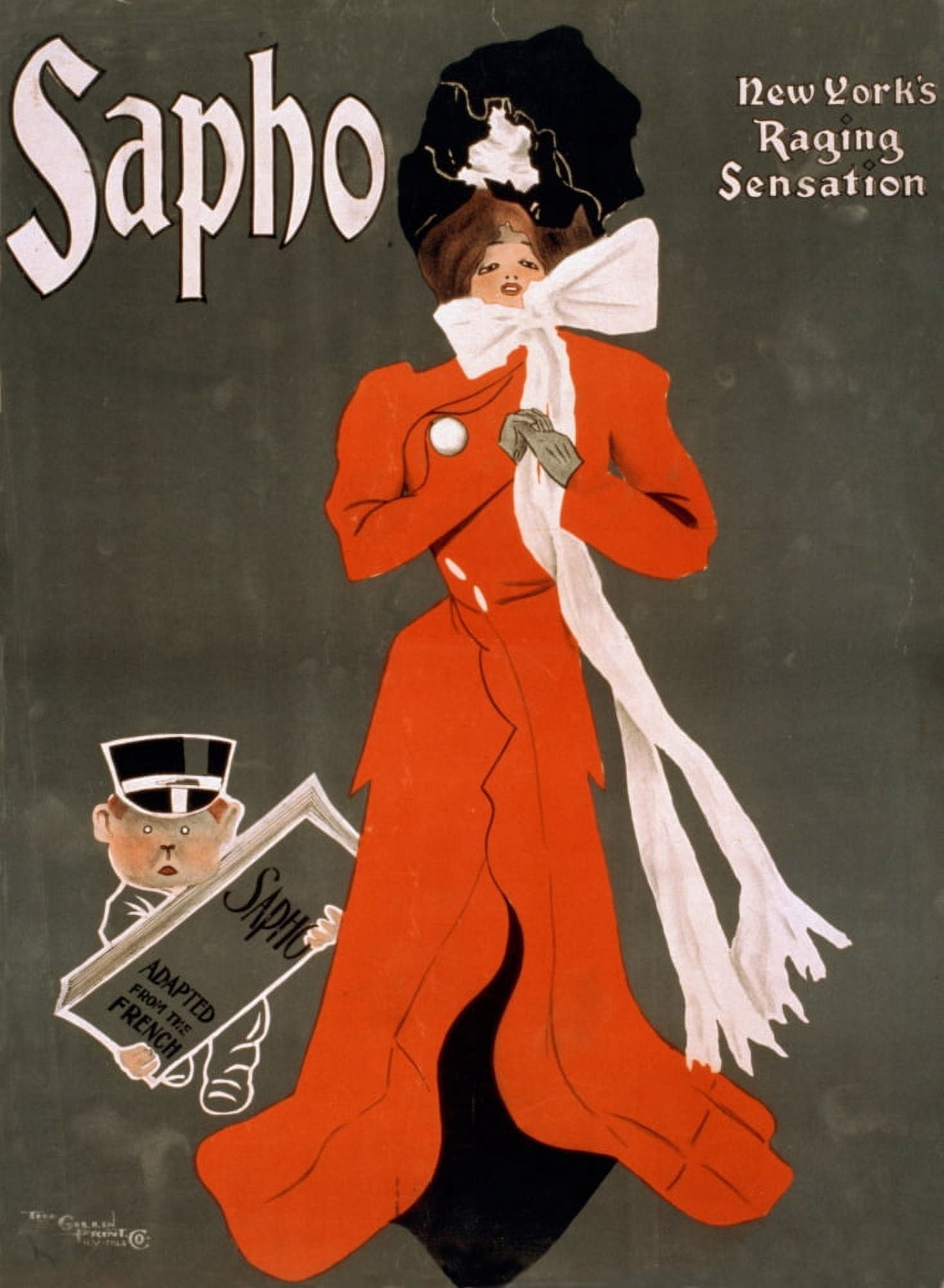 Gillin Print Co Sapho 1900 Canvas Art - Gillin Print Co (24 x 36)