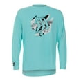 thumbnail image 1 of Gillz Contender Series Men's Long Sleeve UV Fishing Tee, Aruba Blue, UPF 50+, 171 GSM, 1 of 2