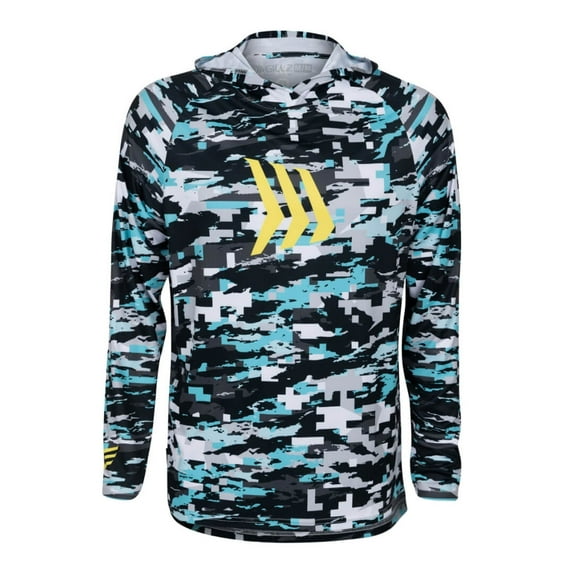 Gillz Aruba Blue Men's Contender Series Long Sleeve UV Hoodie