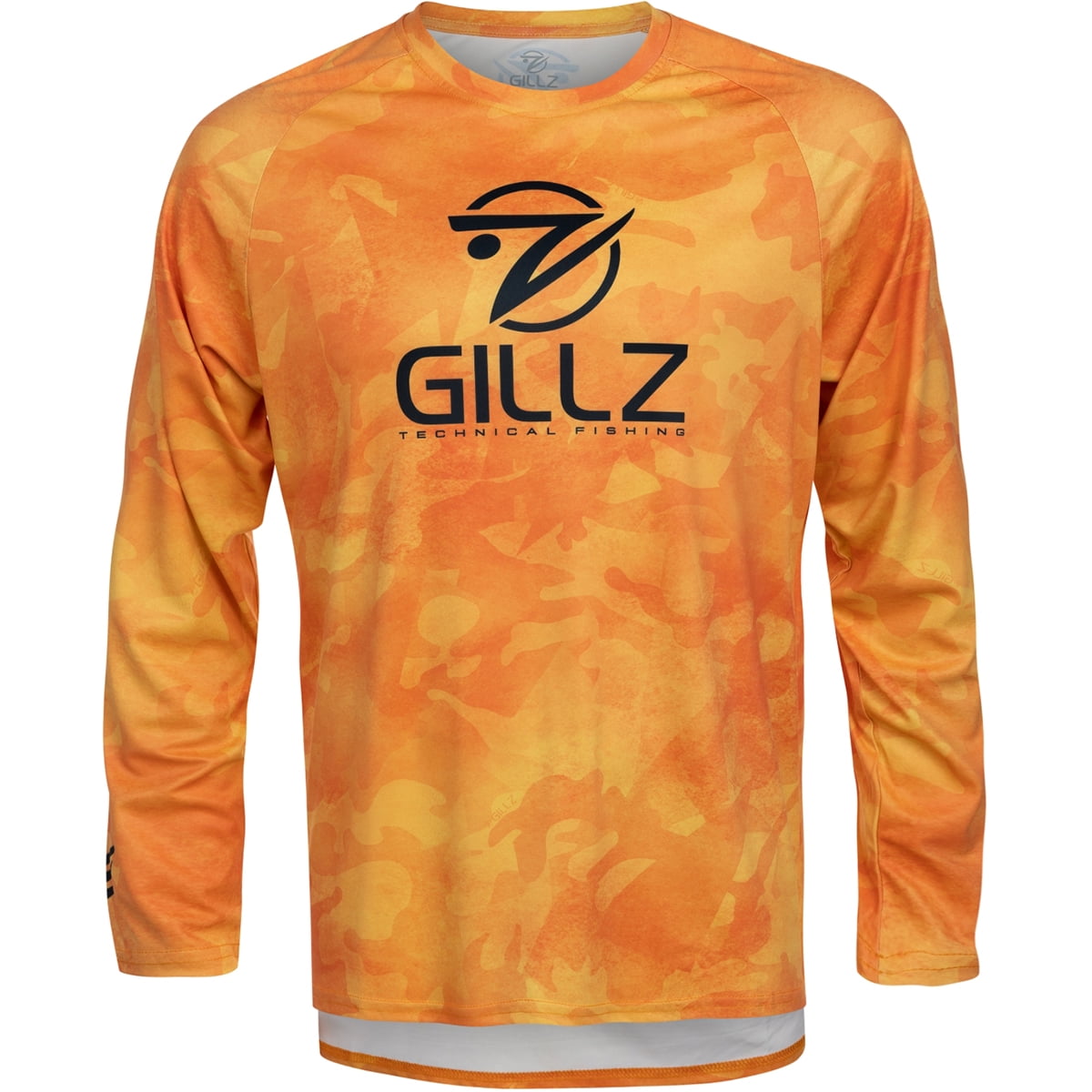 Gillz Contender Series Burnt UV Long Sleeve T-Shirt - Large - Sun Orange
