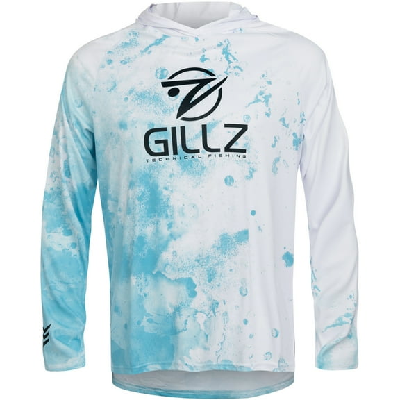 Gillz Contender Series Spray UV Pullover Hoodie - Small - Aruba Blue