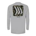 thumbnail image 1 of Gillz Glacier Grey Men's Contender Series Long Sleeve UV Fishing Tee, 1 of 3