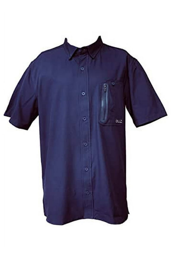 Men's SS Deep Sea Woven Shirt (as1, Alpha, m, Regular, Regular, Dark Blue)