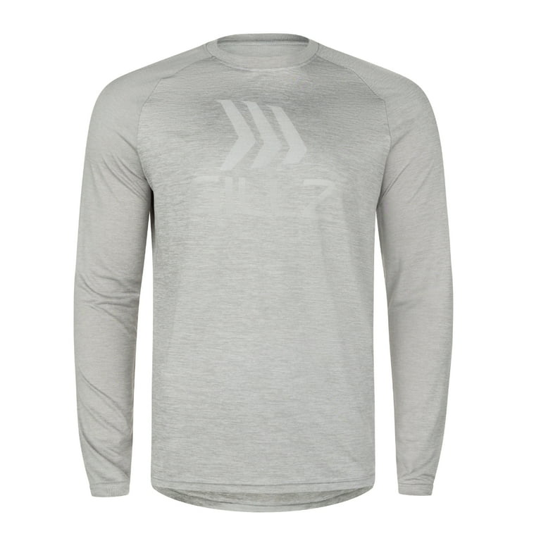 Gillz Men's Vapor Jaquard Long Sleeve Performance Fishing Shirt, Alloy,  Medium