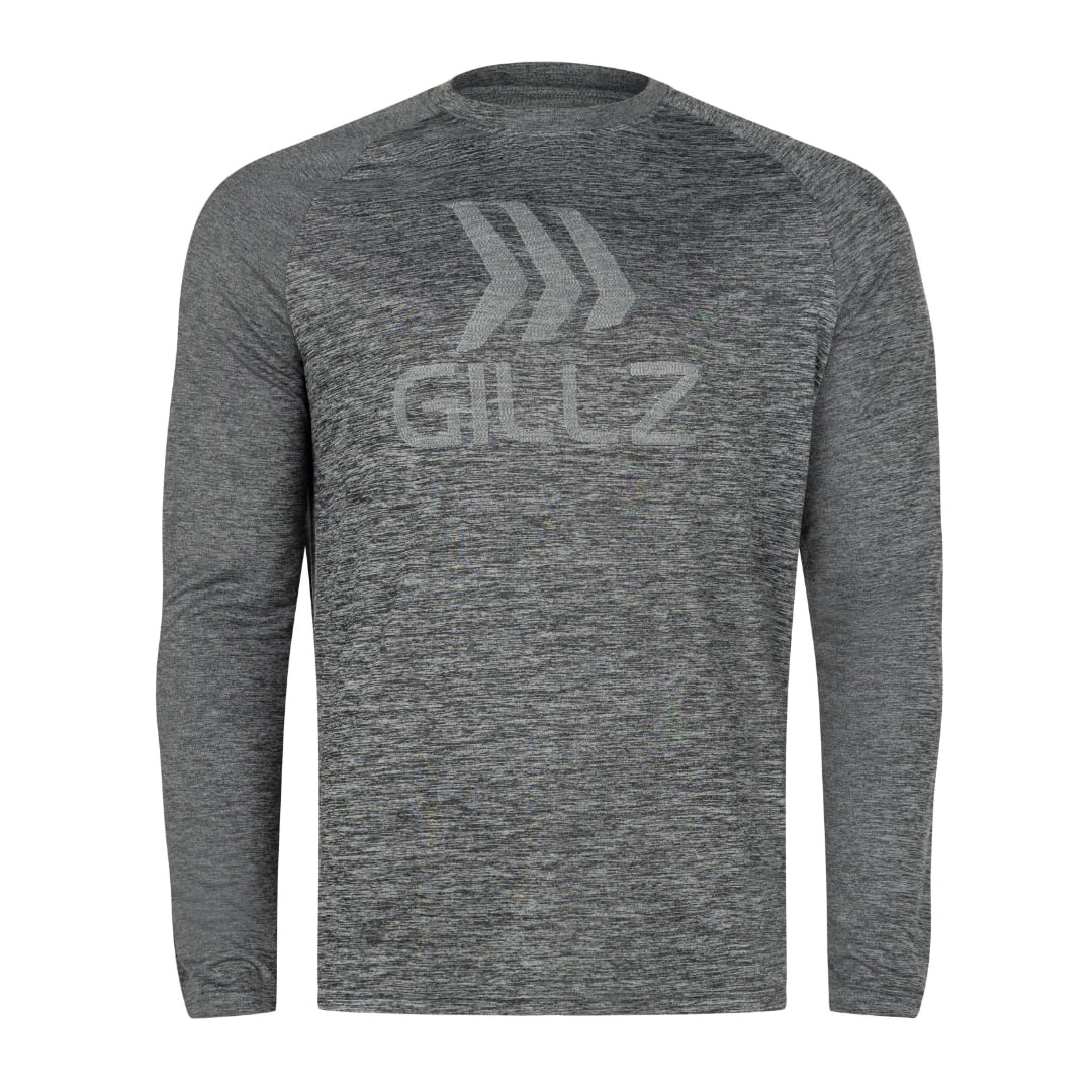 Gillz Men's Vapor Jaquard Long Sleeve Performance Fishing Shirt, Anthracite, XL, Black