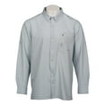thumbnail image 1 of Gillz Men's Woven Long Sleeve Stretch Button Up Shirt (Gray, X-Large), 1 of 2