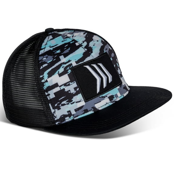 Gillz Tek DM Trucker Mesh Snapback Hat - Aruba Blue