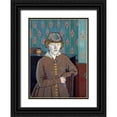 thumbnail image 1 of Gilman, Harold 14x18 Black Ornate Wood Framed with Double Matting Museum Art Print Titled - Miss Ruth Doggett, 1 of 4