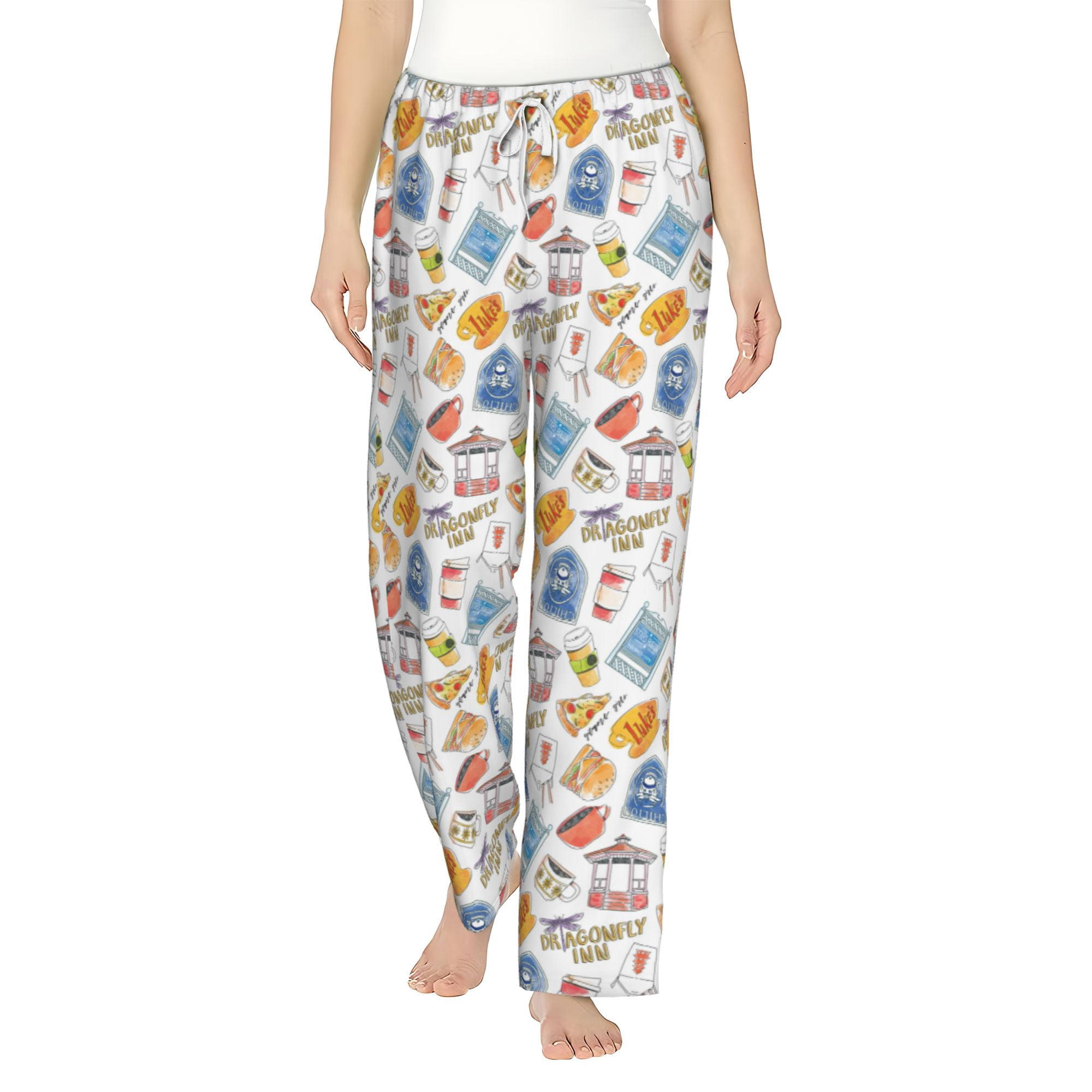 Gilmor-e Girls Womens' Icons Toss Print Luke's Diner Stars Hollow ...