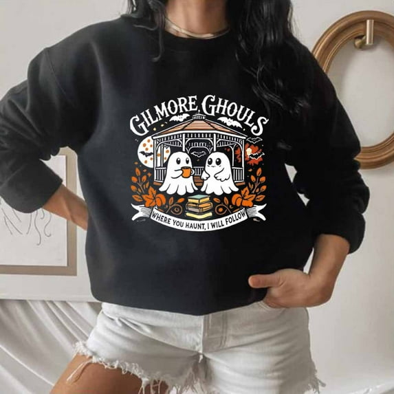 Gilmore Ghoul Sweatshirt Halloween Autumn Atmosphere Pullover Sweatshirt Autumn Festival Shirt Ghost