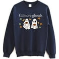 thumbnail image 1 of Gilmore Ghouls Graphic Pullover Sweatshirt, Spooky Ghosts Fall Leaves, 1 of 6