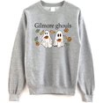 thumbnail image 1 of Gilmore Ghouls Graphic Pullover Sweatshirt, Spooky Ghosts Fall Leaves, 1 of 6