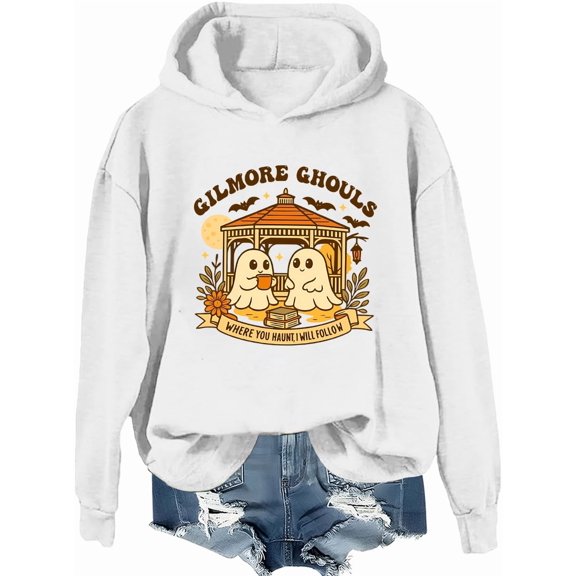 Gilmore Ghouls Halloween Hoodie Where You Haunt I Will Follow Shirt Cute Ghost Spooky Sweatshirt