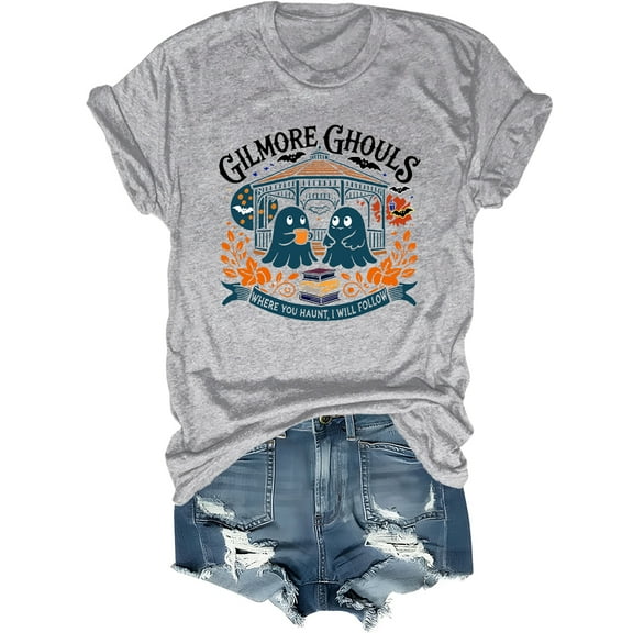 Gilmore Ghouls Halloween Shirt Ghost Spooky Season Halloween Tshirt Funny Ghost Tops